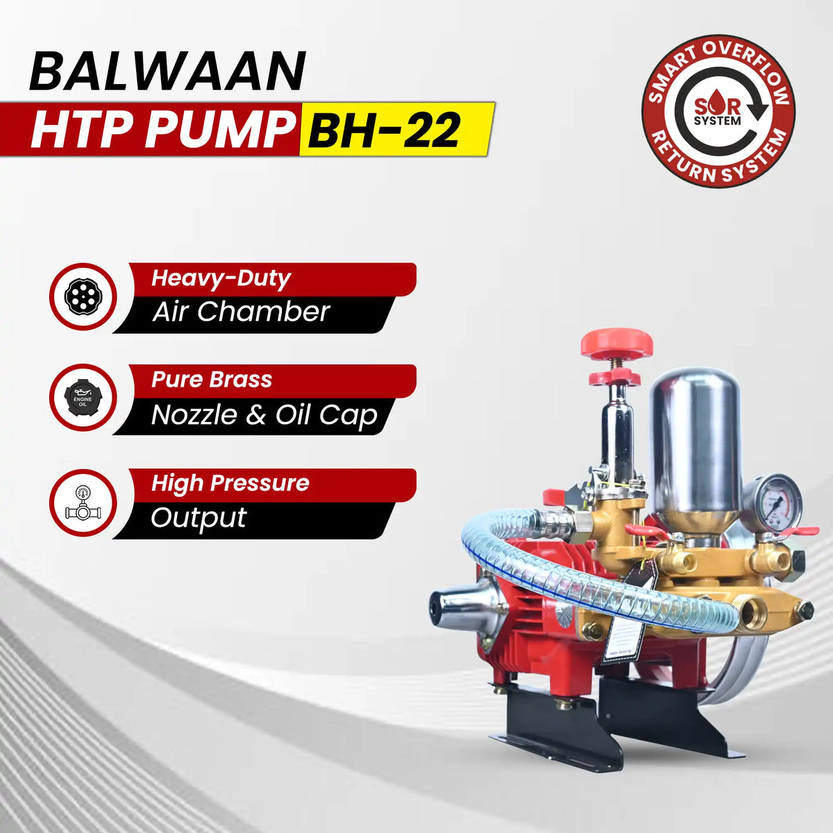 Balwaan HTP pump (2 mouth 1/4) BH-22 - image 8