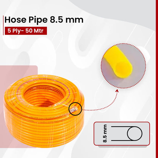 Hose Pipe 8.5 mm 3 Ply- 50 Mtr
