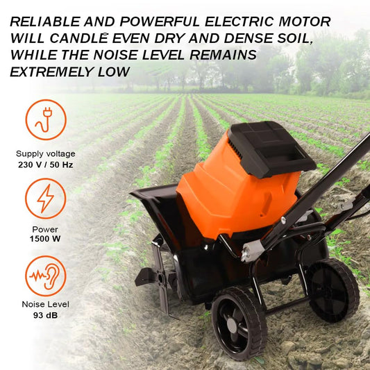 Electric Portable Mini Garden Tiller Cultivator, Weeder NC-41E 1500 W