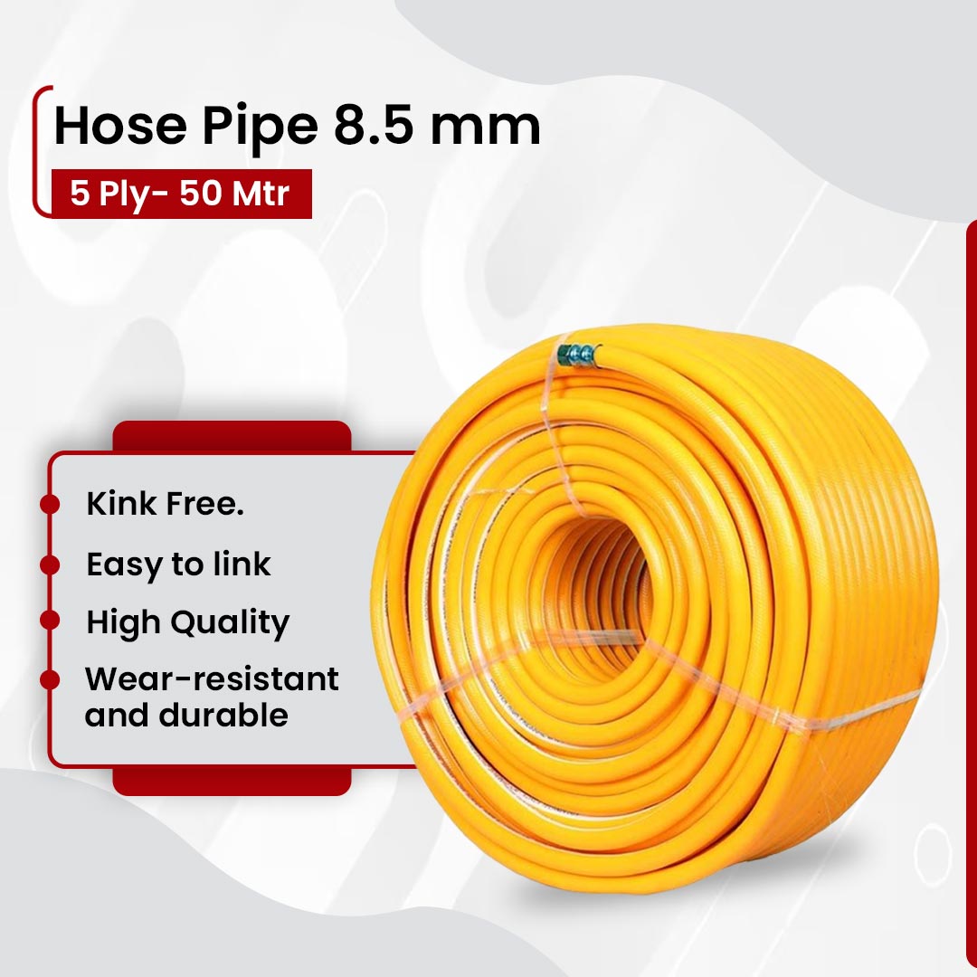 Hose Pipe 8.5 mm 3 Ply- 50 Mtr