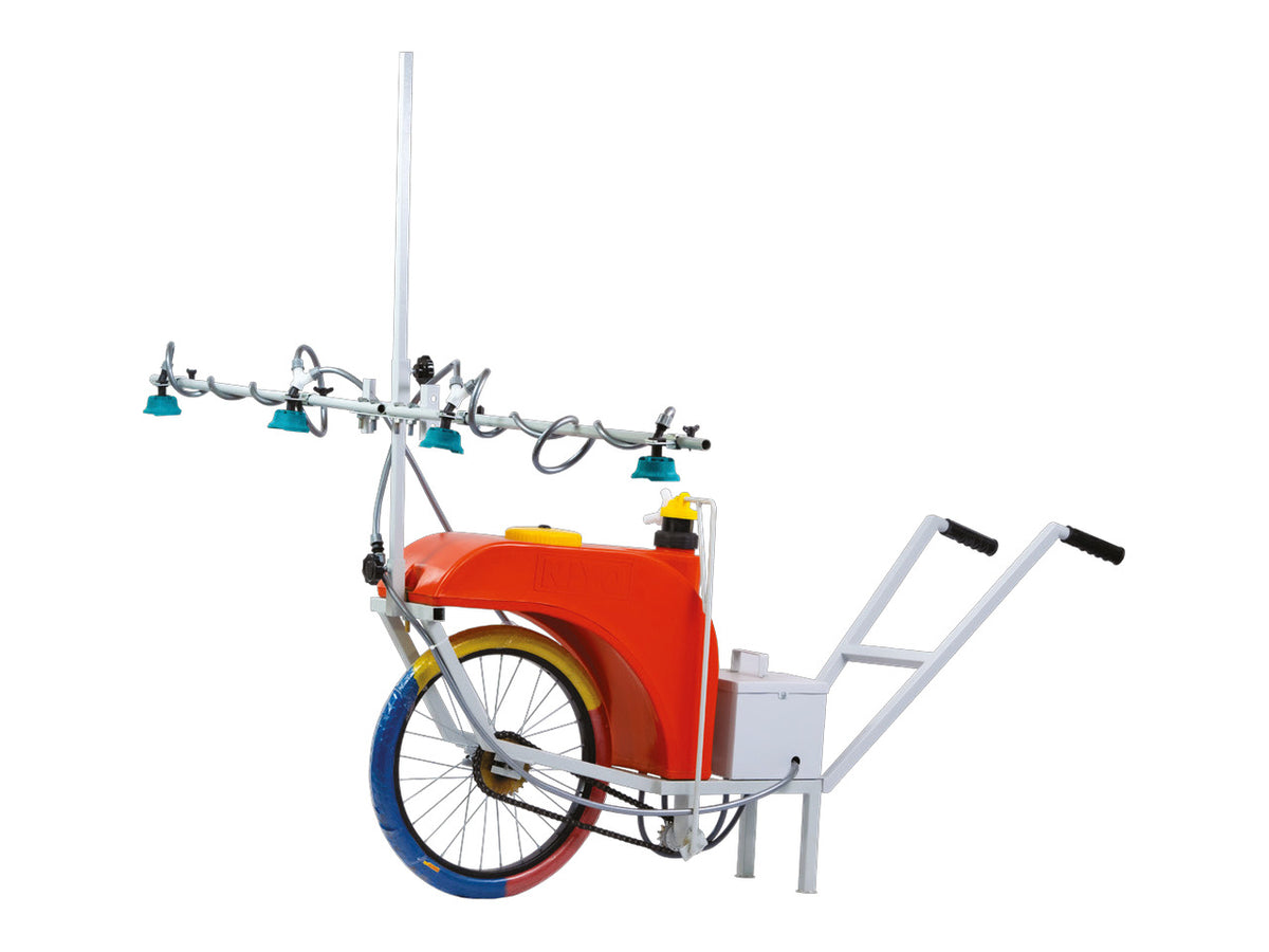 NIYO 2-in-1 Manual and Battery Wheel Sprayer - 24 L, 4-6 Nozzles