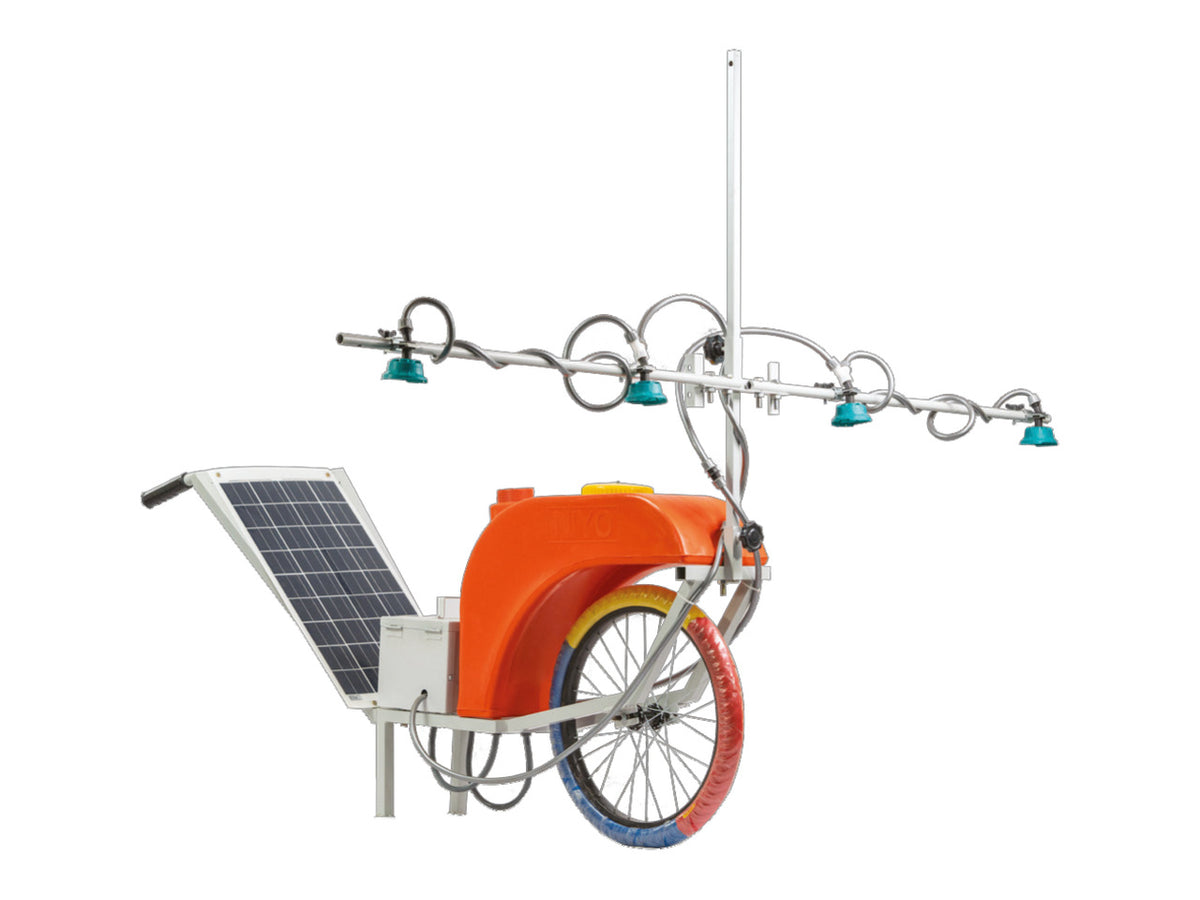 NIYO Solar Operated Wheel Sprayer - 24 L Tank, 40 W Solar Panel