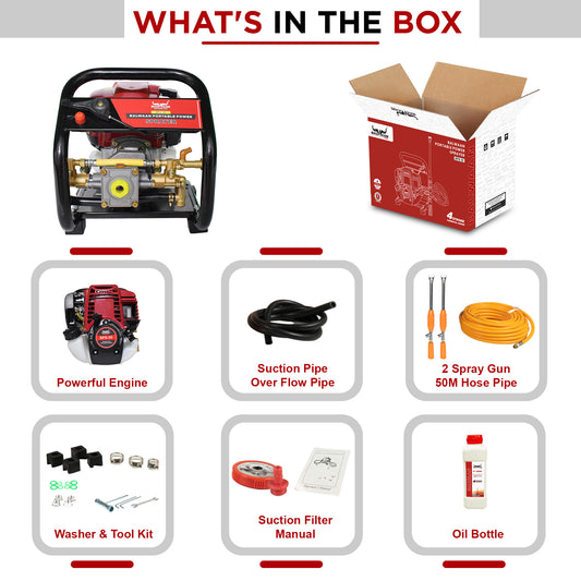 Balwaan Portable Power Sprayer with 50m hose