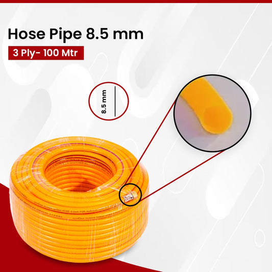 Hose Pipe 8.5 mm 3 Ply- 100 Mtr