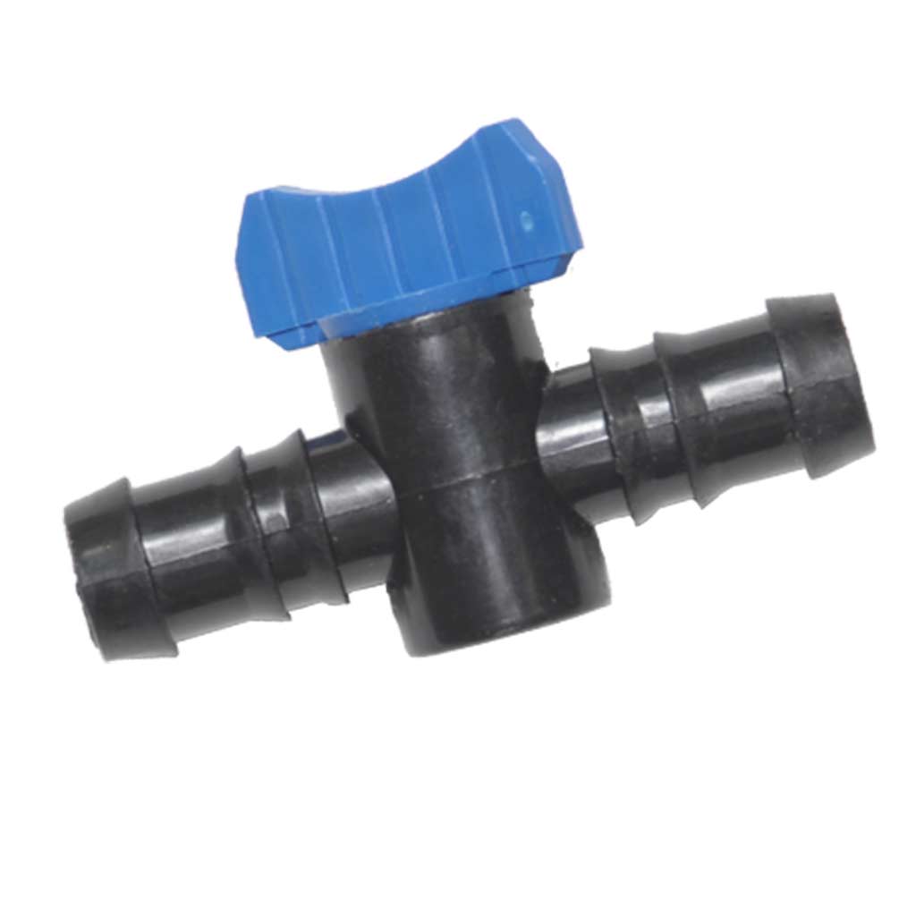 KSNM Straight Barbed Connector with Valve | 16 mm
