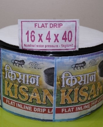 Drip Irrigation Pipe (Flat Inline Drip 16 mm)