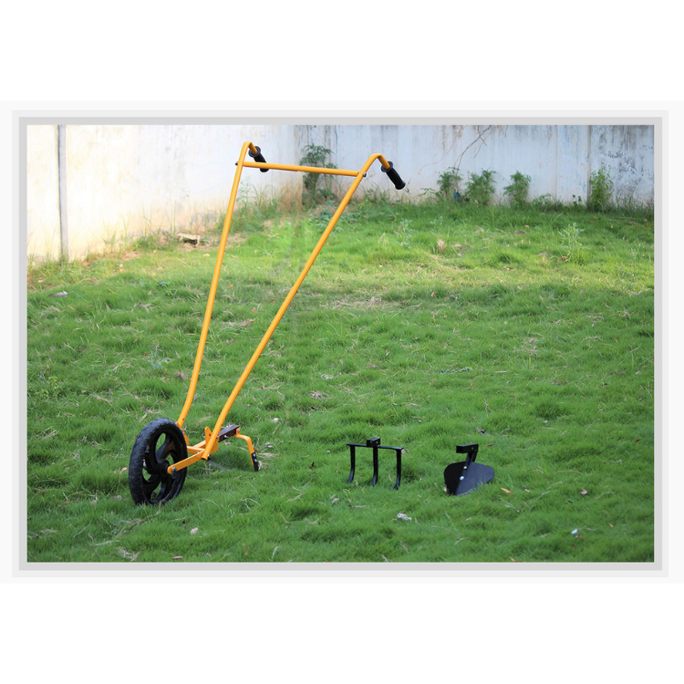 Wheel hoe with three attachments