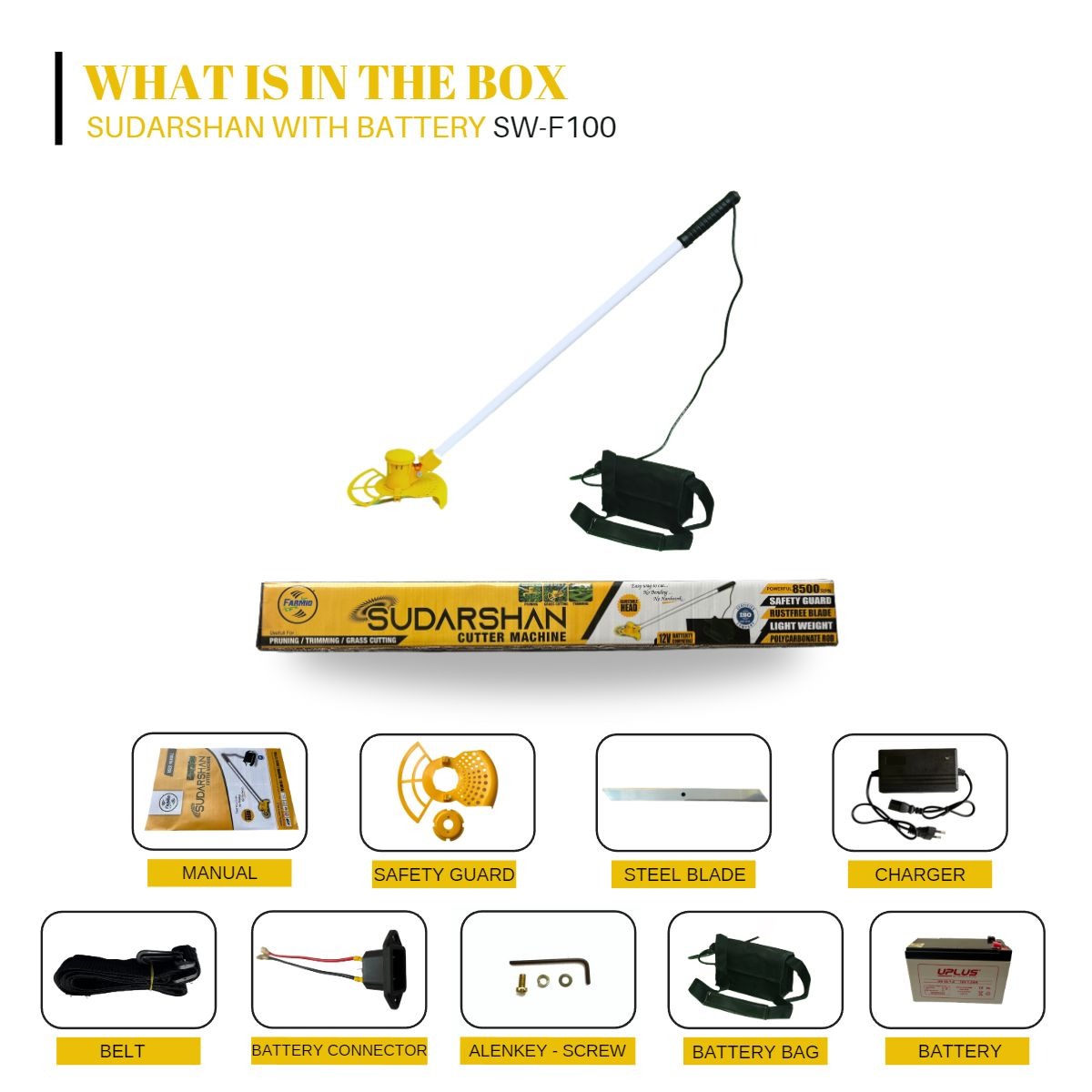 Grass/Tur cutter With Battery