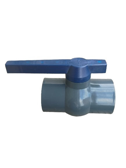 2" PVC Solid Seal Ball Valve Plain Long Handle