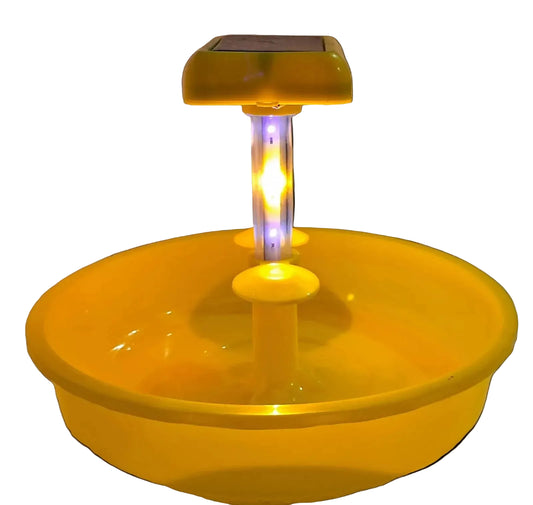 Mini Solar Insect Light Trap – Yellow & Blue UV LED Pest Trap