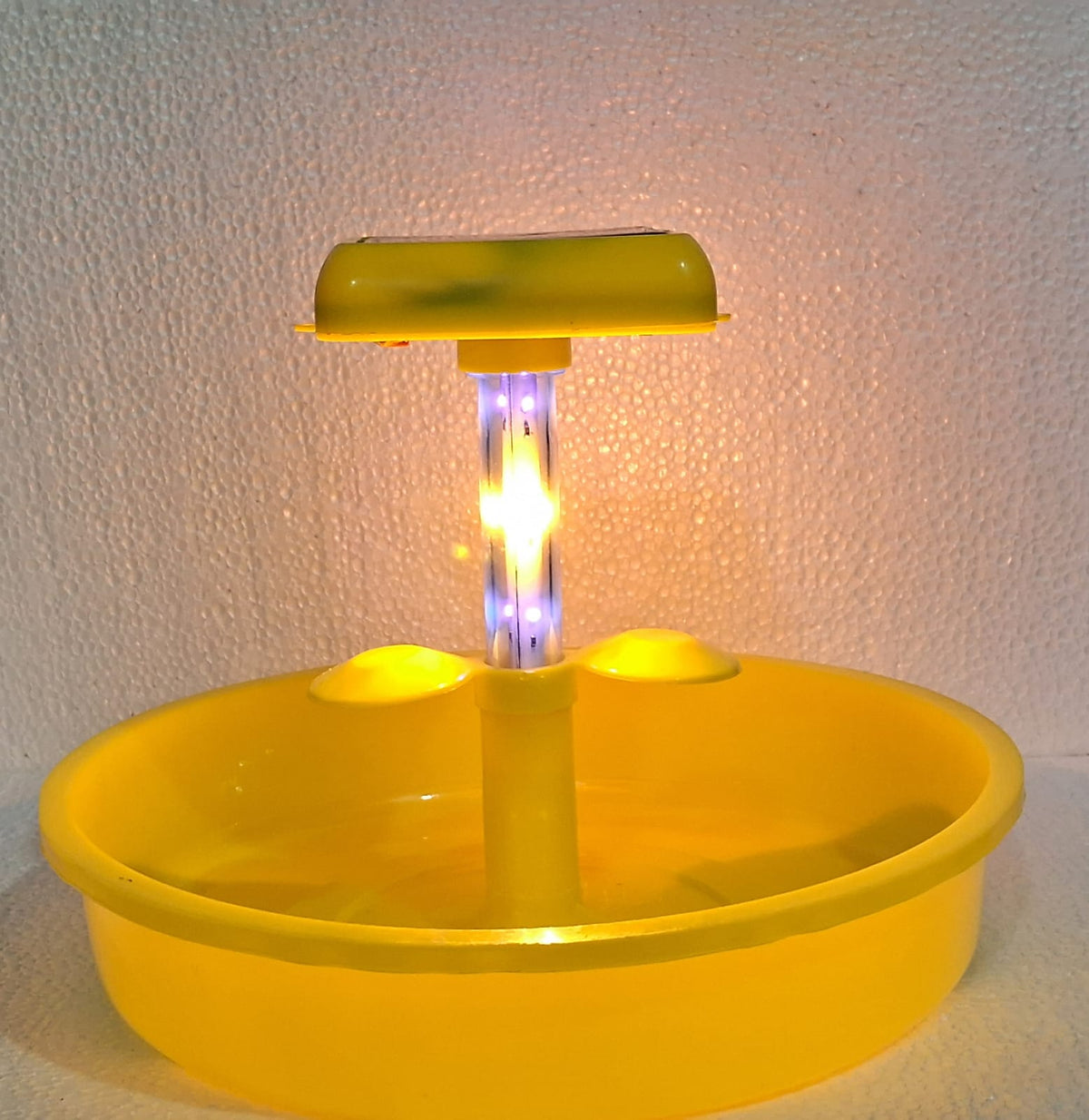 Mini Solar Insect Light Trap – Yellow & Blue UV LED Pest Trap