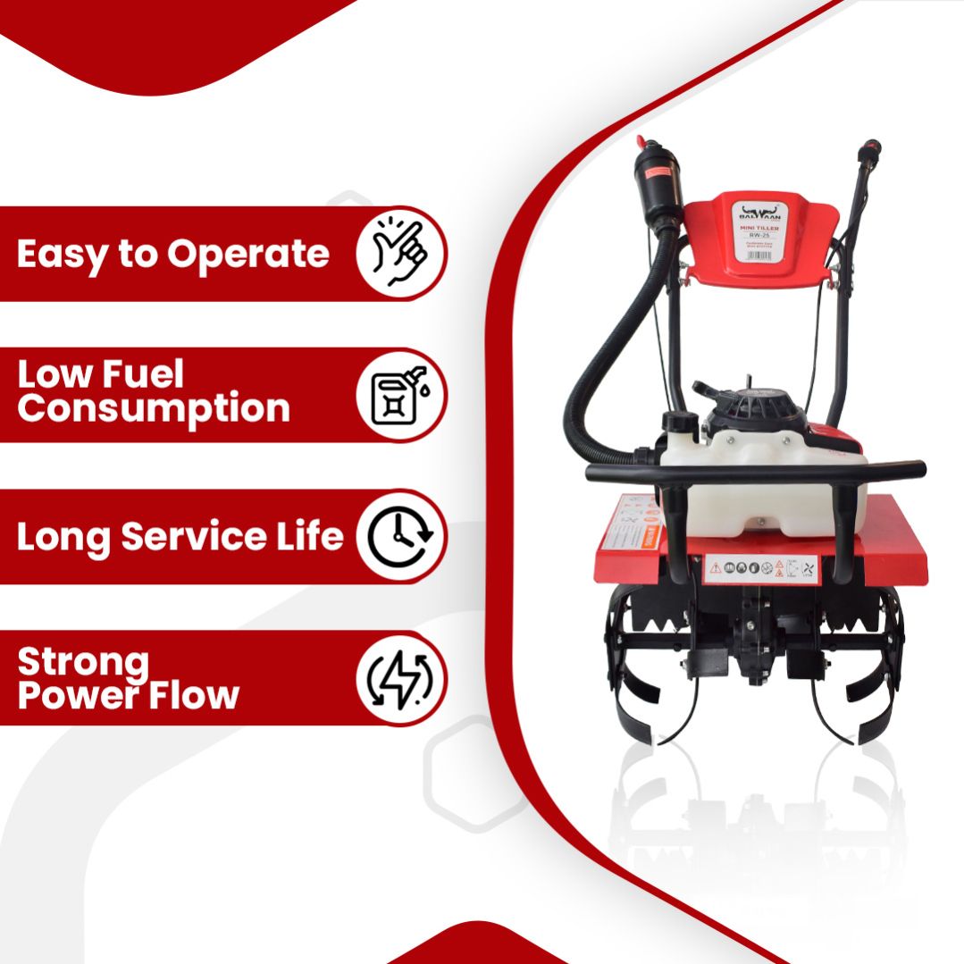 Balwaan 63cc Mini Agricultural Power Tiller