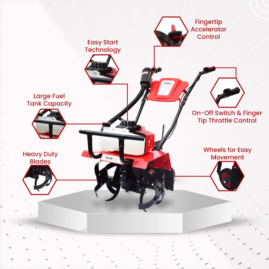 Balwaan 63cc Mini Agricultural Power Tiller