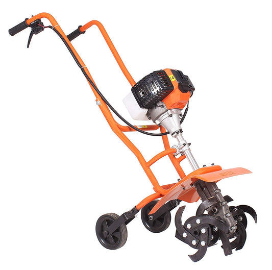 Neptune Simplify Farming Garden Mini Power Tiller/Cultivator/Rotary/Weeder with 2 Stroke 52 CC Engine (NC-52-Top)