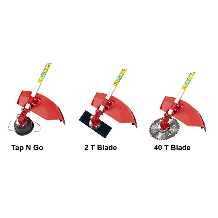 NEPTUNE SIMPLIFY FARMING 3 in 1 Brush 2 Stroke Grass Trimmer with 3 Blades (Medium, Red)