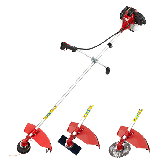 NEPTUNE SIMPLIFY FARMING 3 in 1 Brush 2 Stroke Grass Trimmer with 3 Blades (Medium, Red)