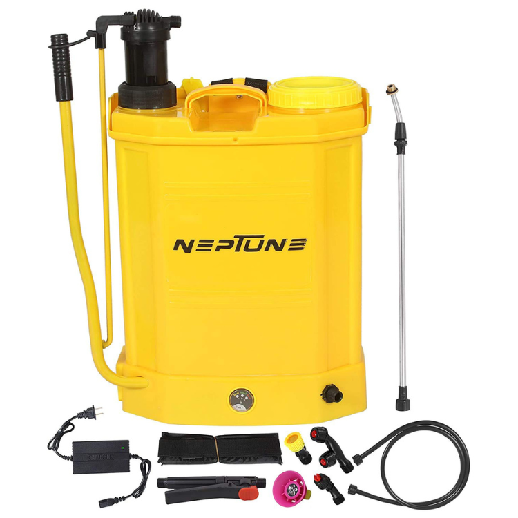 Neptune 2 in 1 Hand Cum Battery Operated Knapsack Garden Sprayer Bs-21 (Capacity: 16 LTR) 12V/8Ah