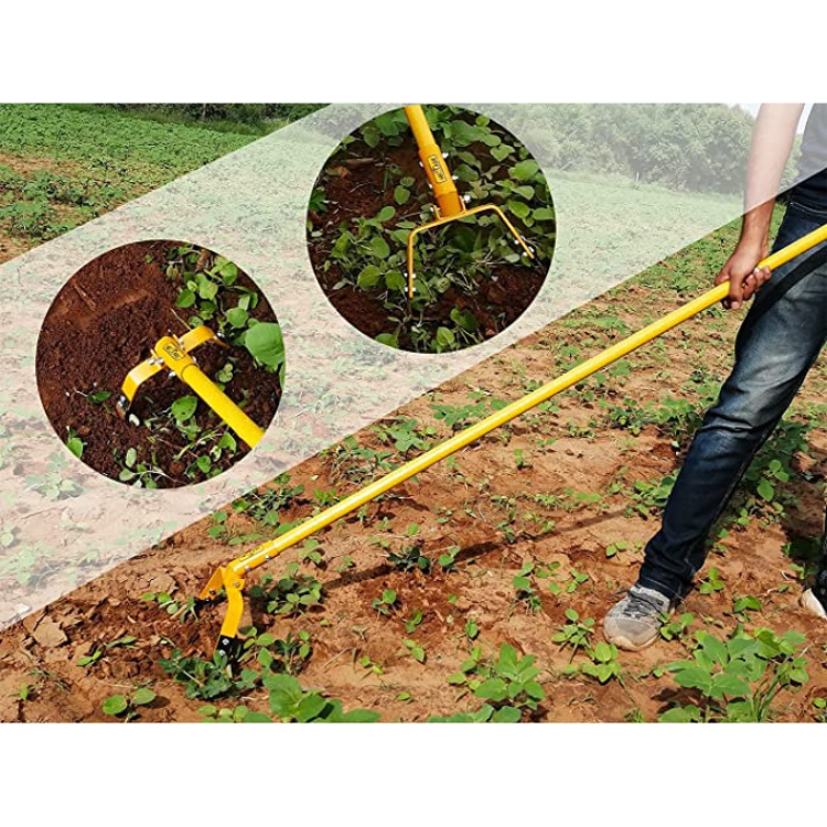 Hectare hand weeder with 5 feet pole
