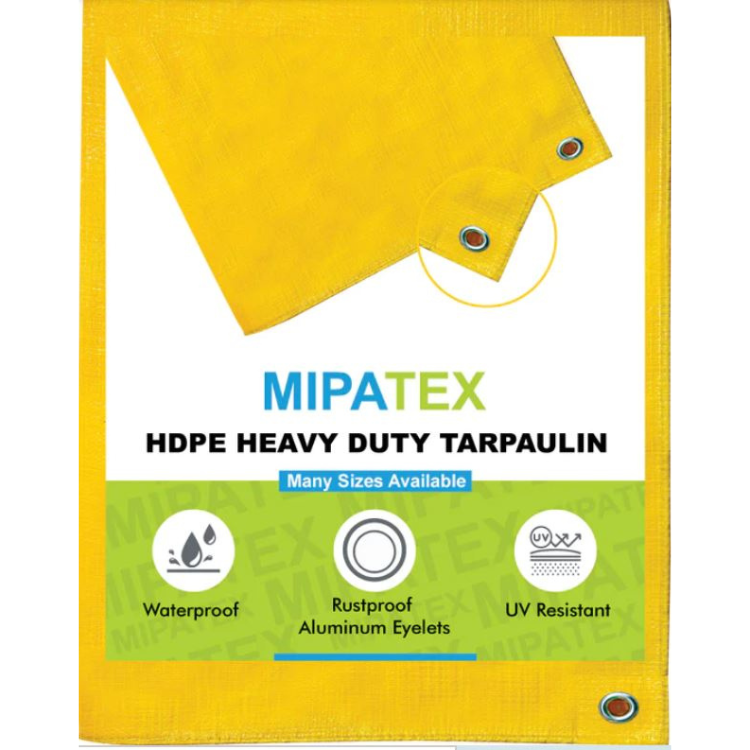 Mipatex Tarpaulin Sheet 15 Feet x 15 Feet, 150 GSM