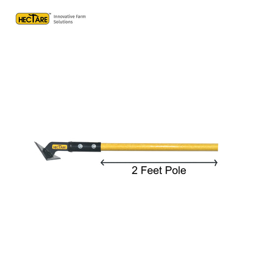 Scuffle hoe with 2 feet pole