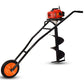 Balwaan Trolly Earth Auger with 8 Inch & 12 Inch Planter