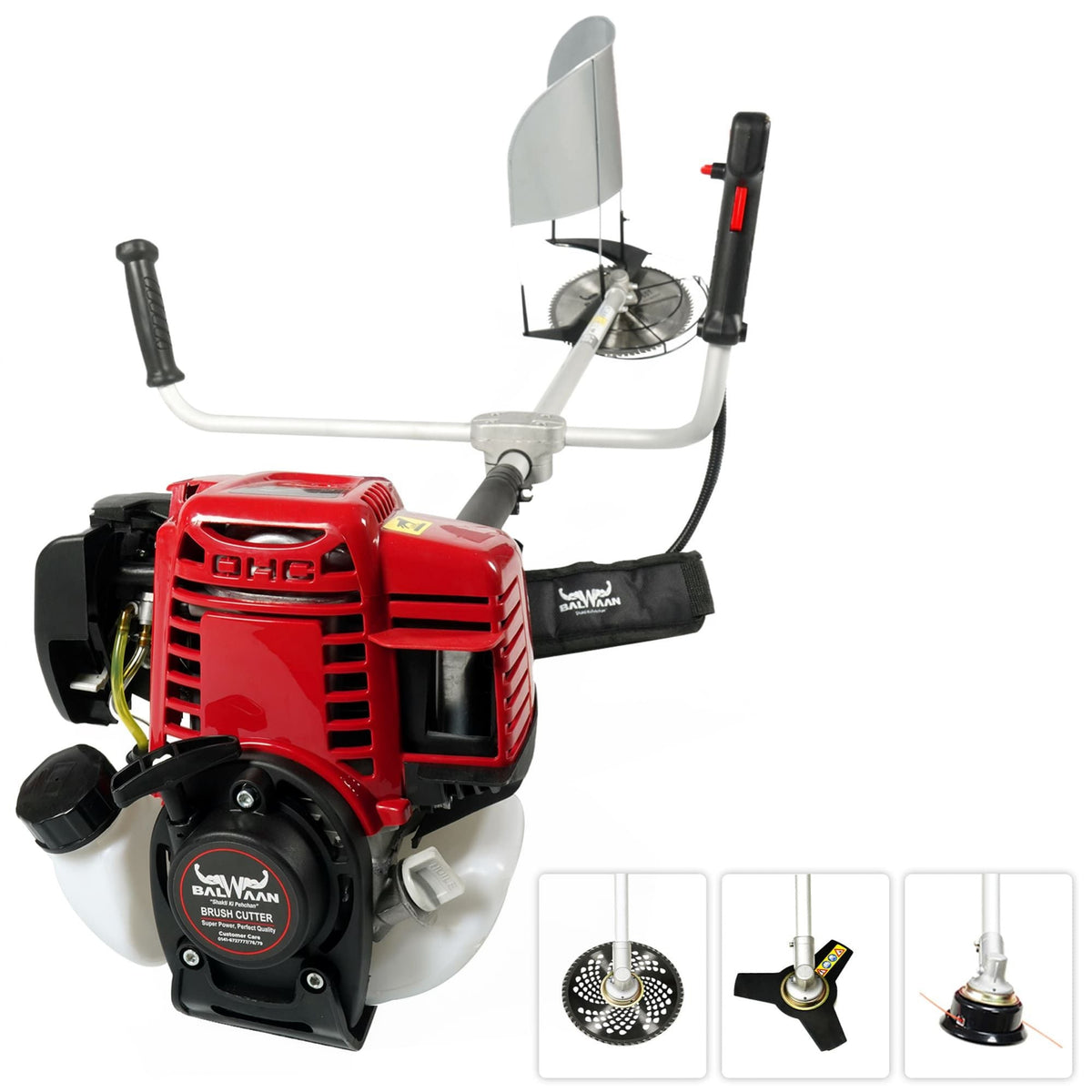 Balwaan BX35 Side Pack Brush Cutter – 35cc, 4-Stroke, 1.5 HP - image 2