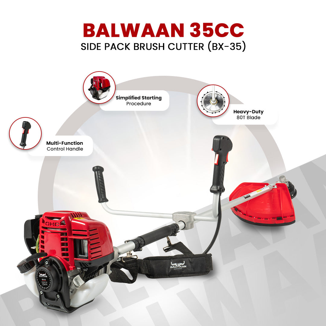 BX-35|Balwaan Side Pack Brush Cutter Petrol