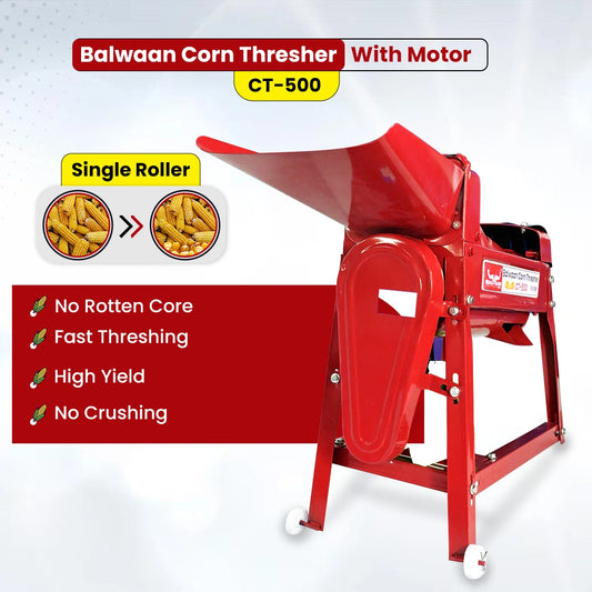 Corn Thresher CT-500 With Motor (Red)