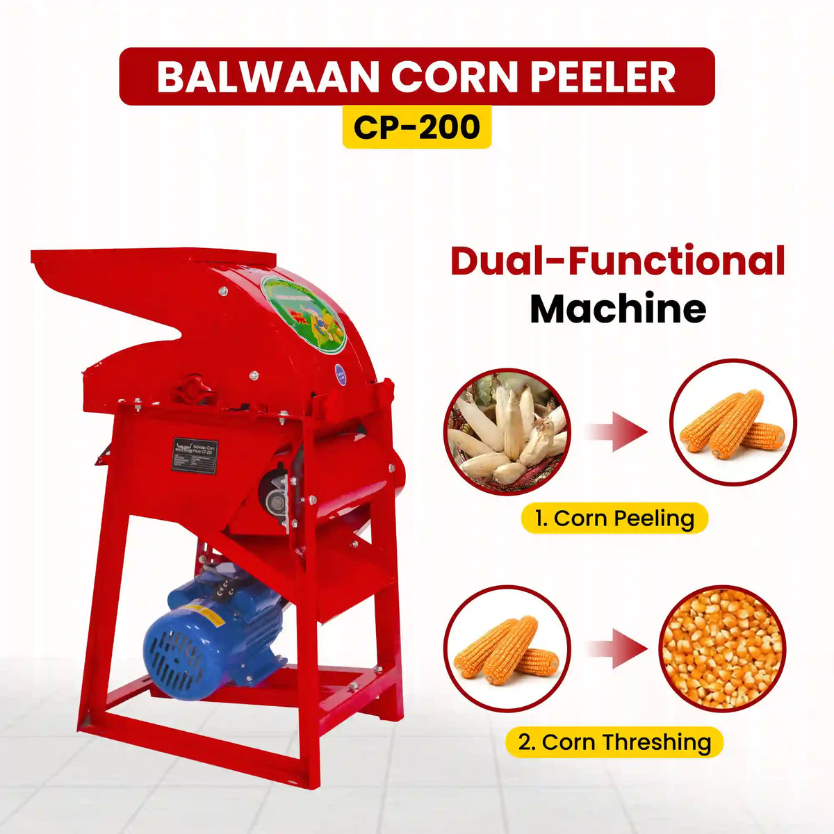 Balwaan Corn Peeler and Thresher CP-200 - image 2