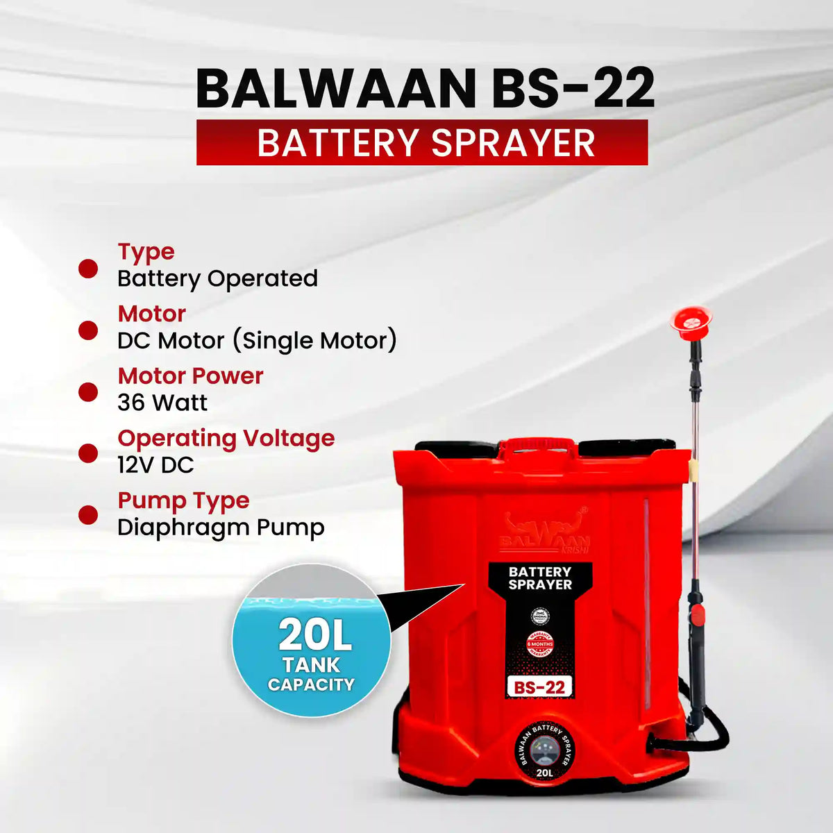 Balwaan Battery Sprayer BS-22 - image 2