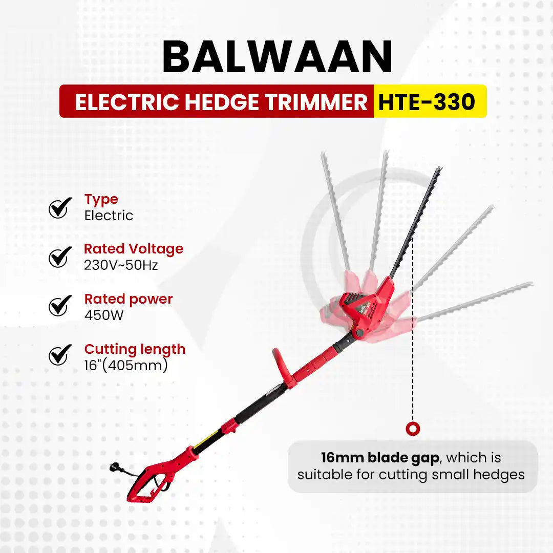 Balwaan Electric Hedge Trimmer HTE-330