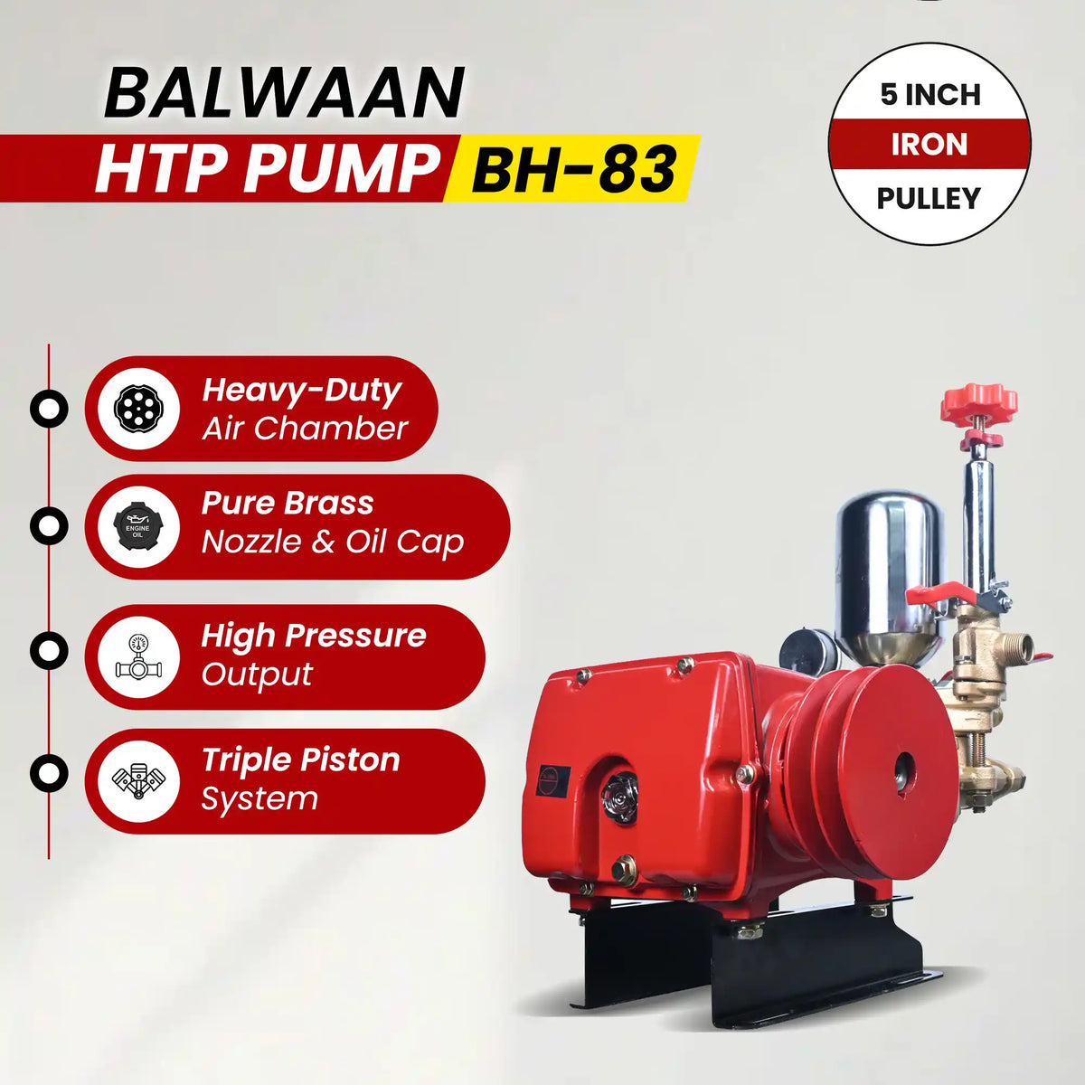 Balwaan HTP pump (2 mouth 1/2 +1 mouth 1/4) BH-83