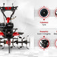 Balwaan BP-700 power weeder tilling soil in a farm field