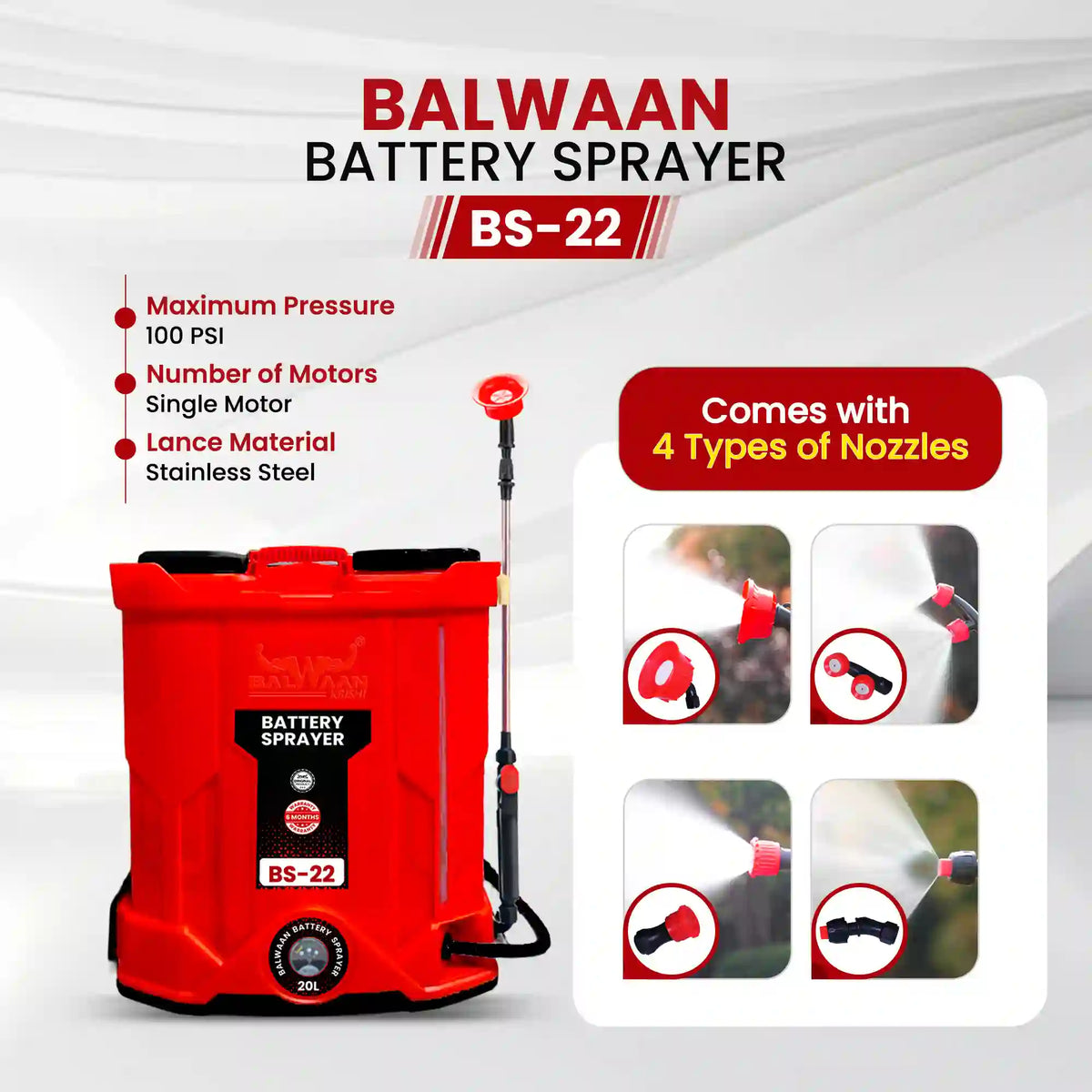 Balwaan Battery Sprayer BS-22 - image 7