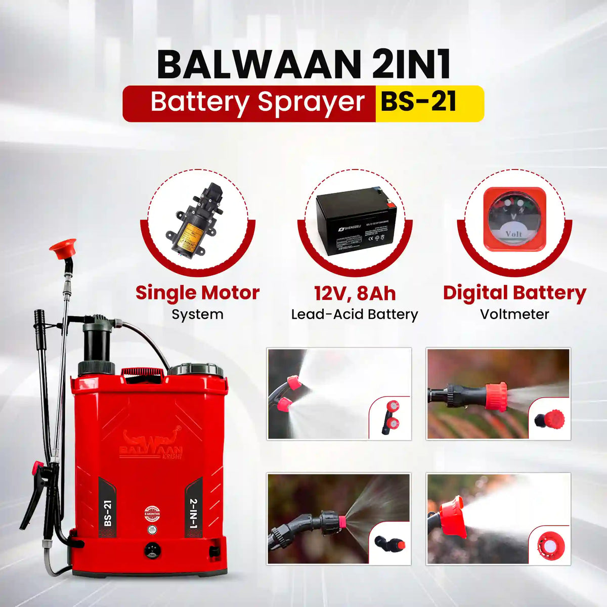 Balwaan Battery Sprayer (2in1) BS-21 - image 7
