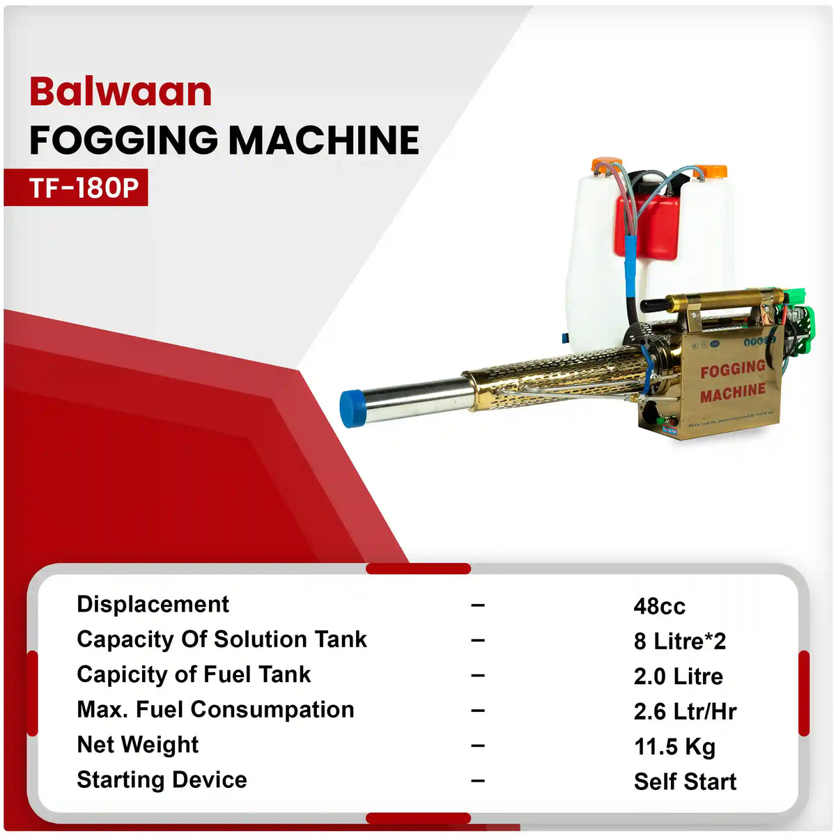 Balwaan Fogging Machine TF-180P - image 3