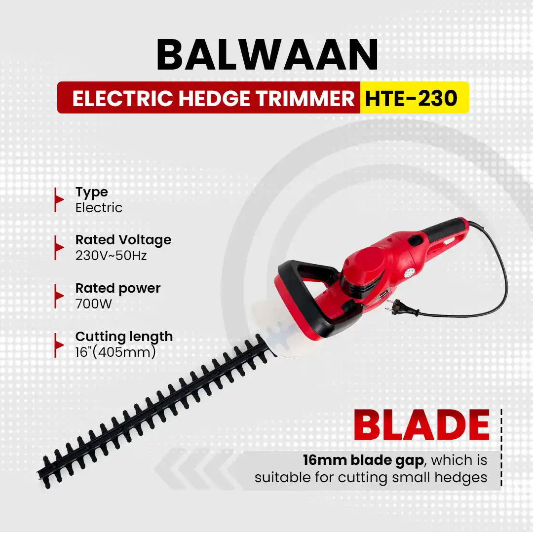 Balwaan Electric Hedge Trimmer HTE-230