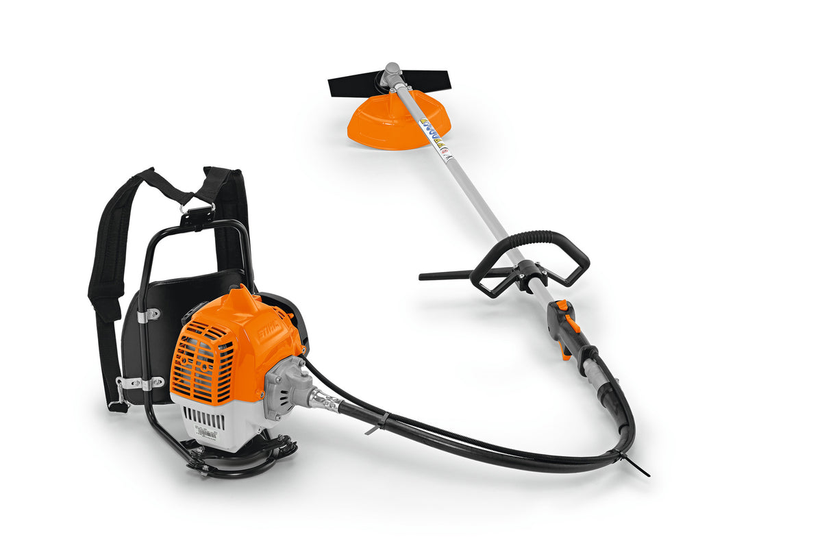 STIHL FR 230 clearing saw, backpack with Autocut & 2T grass cutting blade (Cruise control)