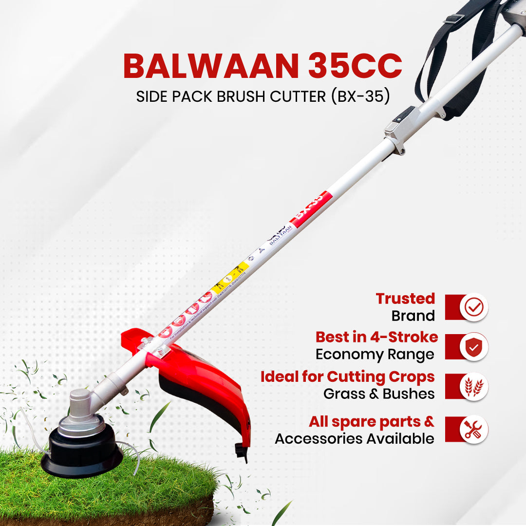 BX-35|Balwaan Side Pack Brush Cutter Petrol