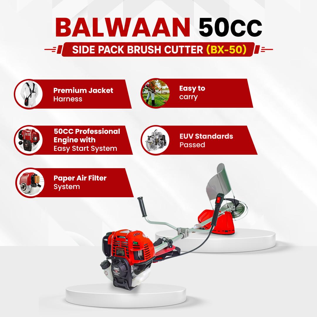 BX-50 Pro|Balwaan Side Pack Brush Cutter Petrol