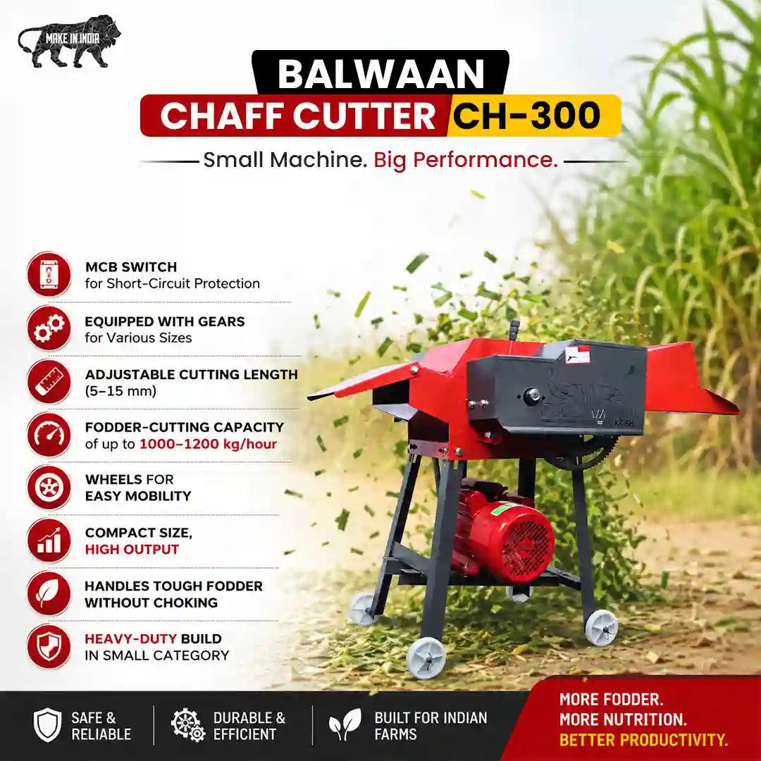 Balwaan ChaffCutter(With Gear & Motor) CH-300 - image 3