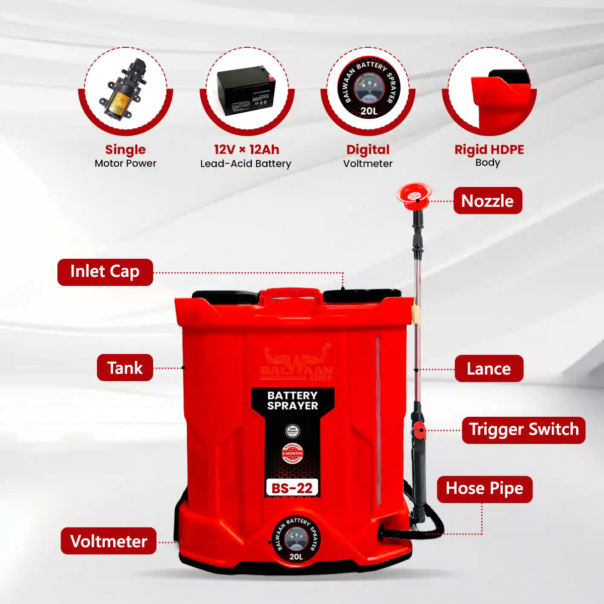 Balwaan Battery Sprayer BS-22 - image 8