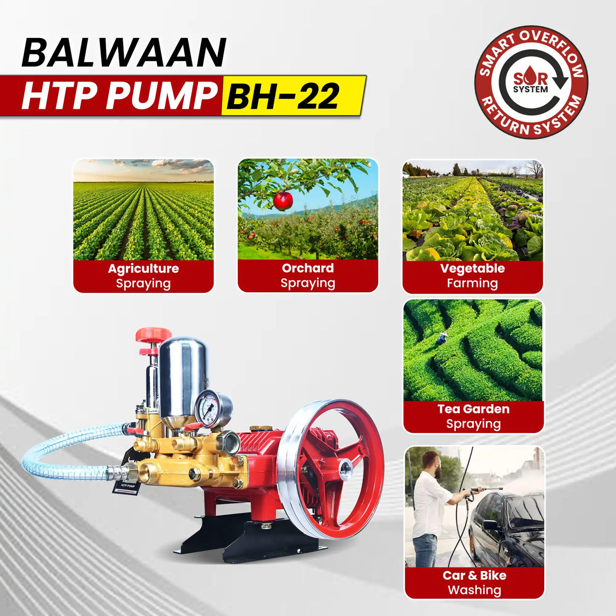 Balwaan HTP pump (2 mouth 1/4) BH-22 - image 3