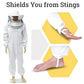 Bee Protective Suit – 100% Cotton, Removable Aerated Veil, Full-Body Coverage - image 4