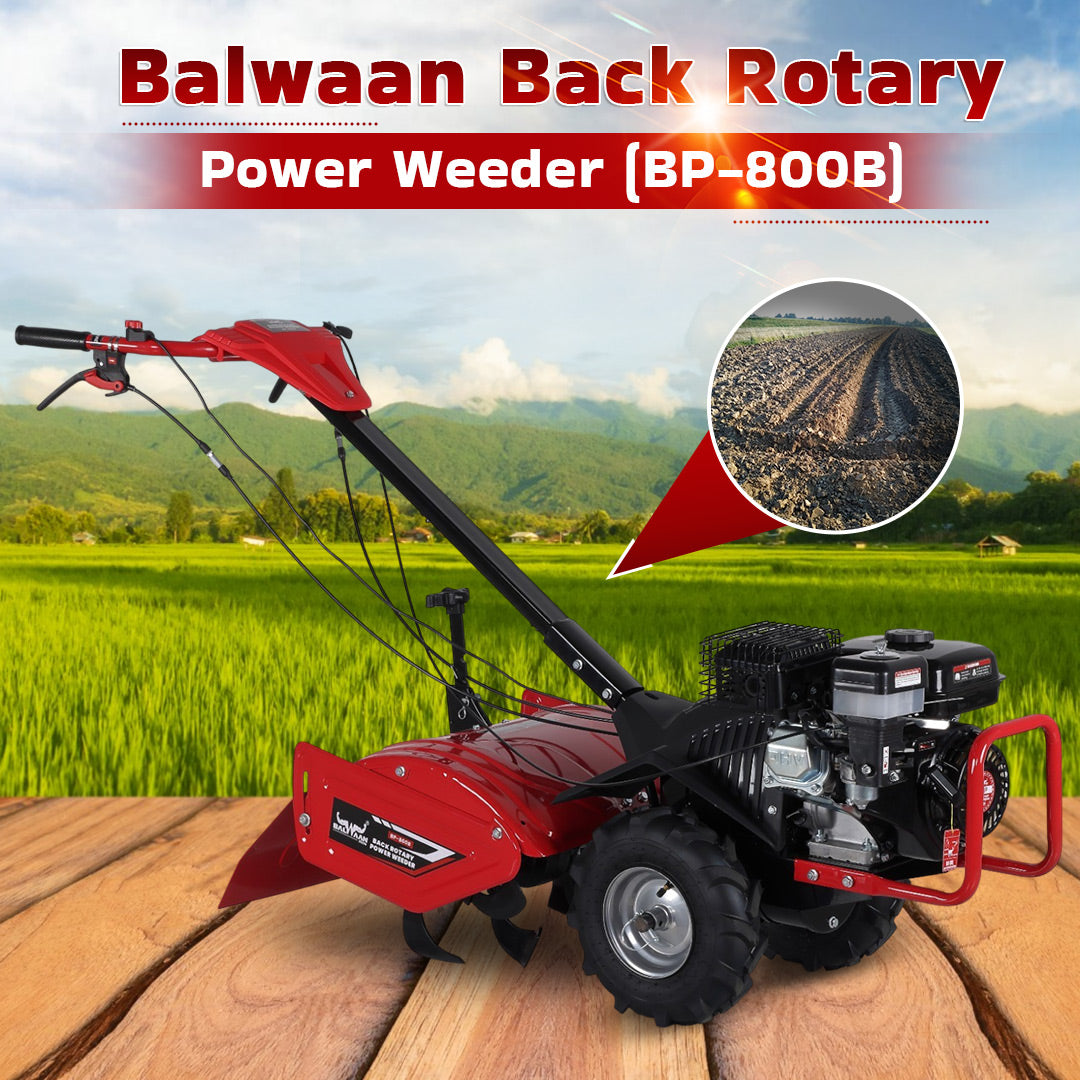 BP-800B | Balwaan Power Weeder- (MPDT) (Back Rotary) Petrol
