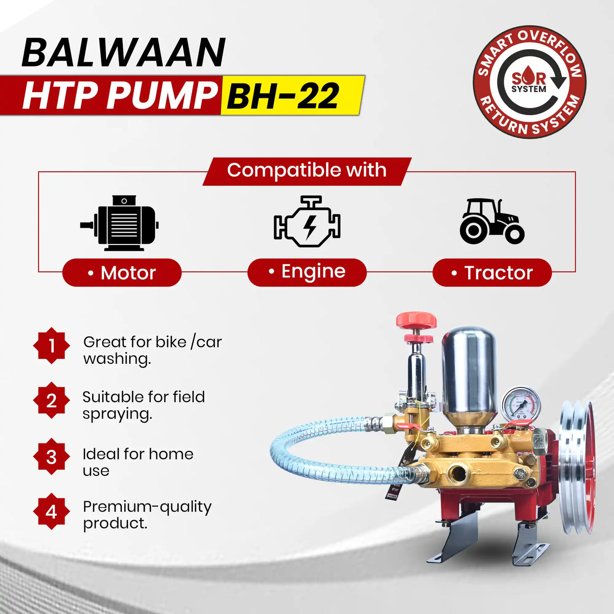 Balwaan HTP pump (2 mouth 1/4) BH-22 - image 4