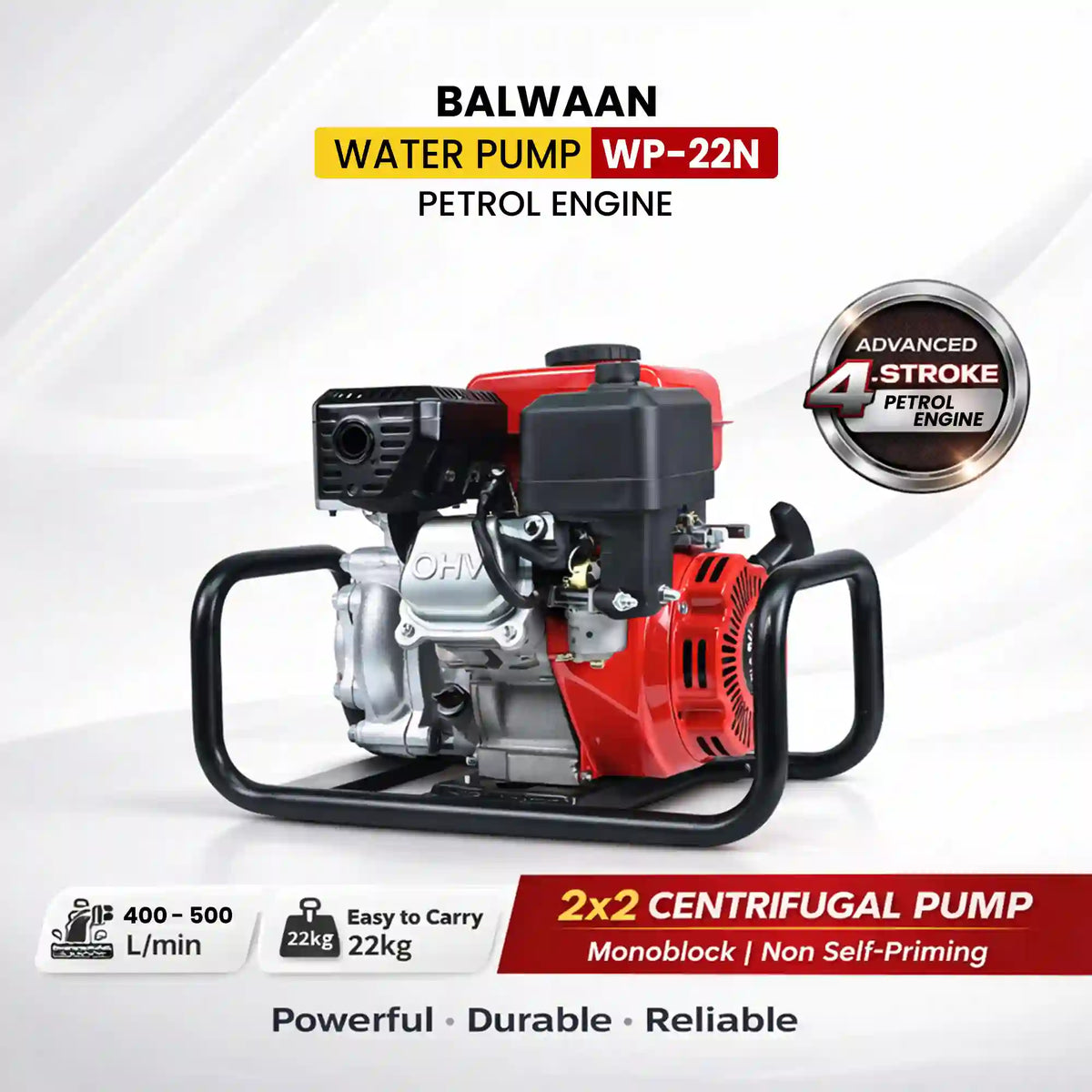 Balwaan Water Pump 2x2 Inch - (Premium Monoblock) WP-22N - image 2