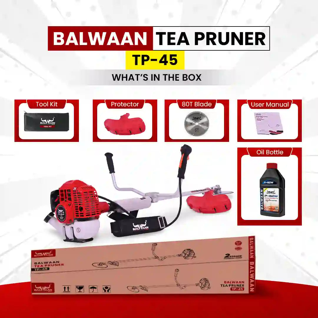 Balwaan Side Pack Brush Cutter cum Tea Pruner Petrol TP-45
