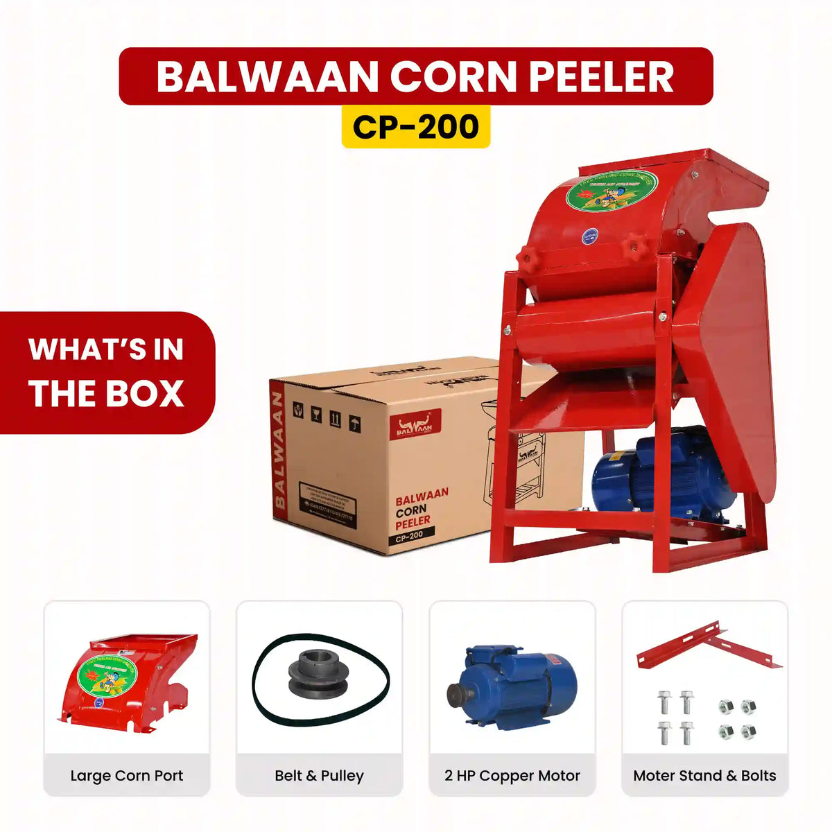 Balwaan Corn Peeler and Thresher CP-200 - image 6