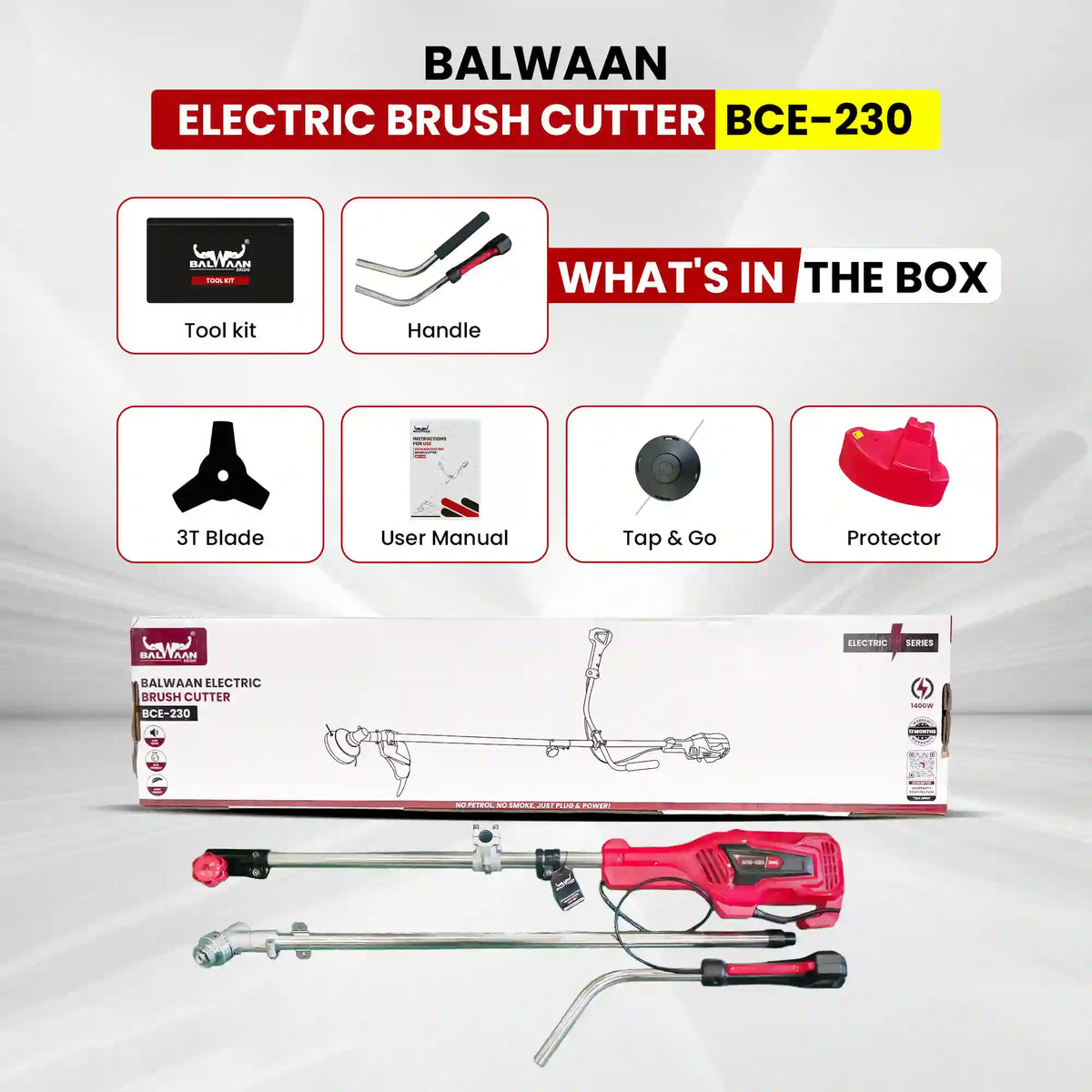 Balwaan Electric Brush Cutter BCE-230